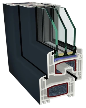 GEALAN S 8000 render preseka profila
