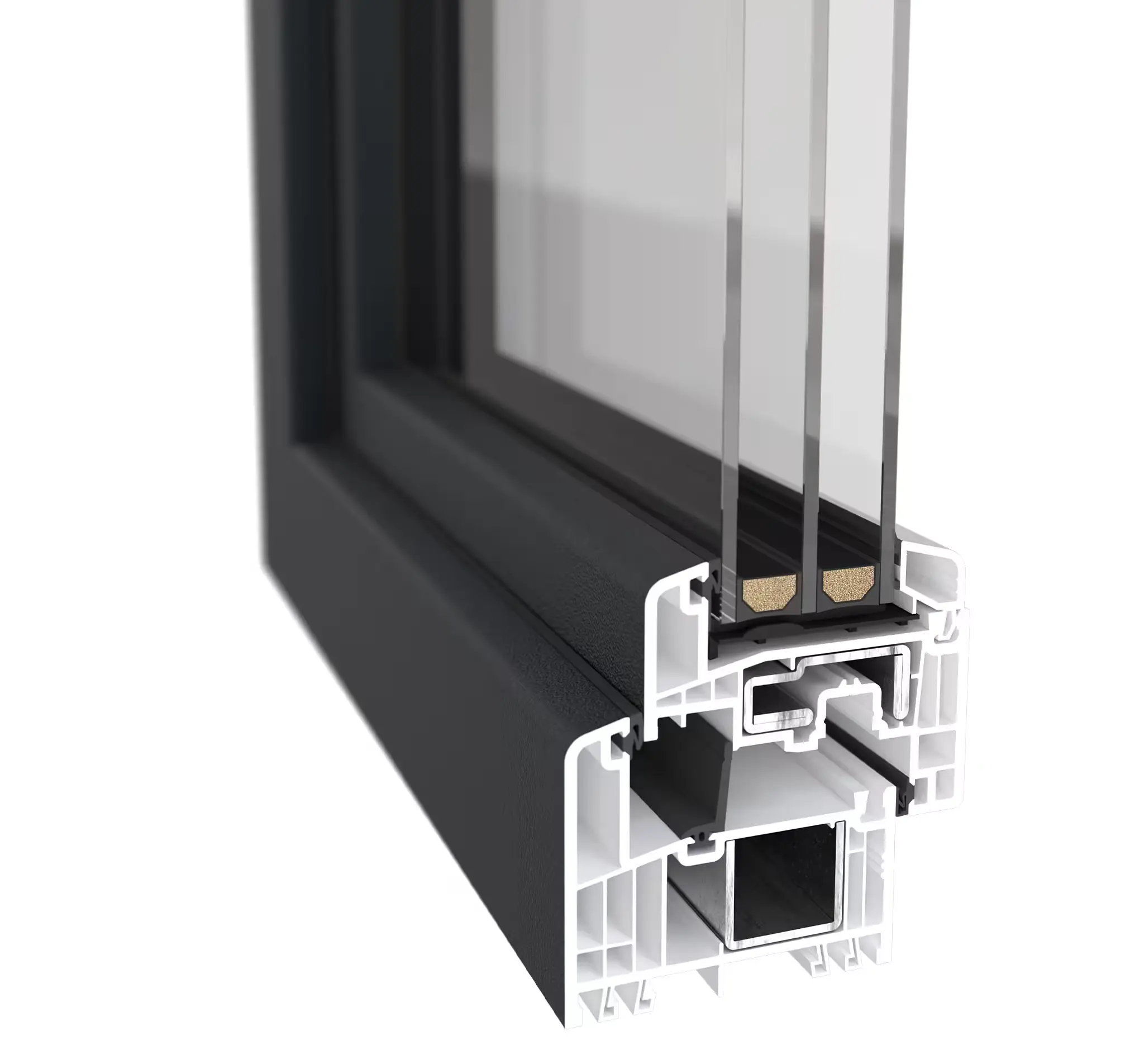GEALAN S 9000 render preseka profila